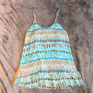 Cotton Candy | S | Bright Tribal Print Dress